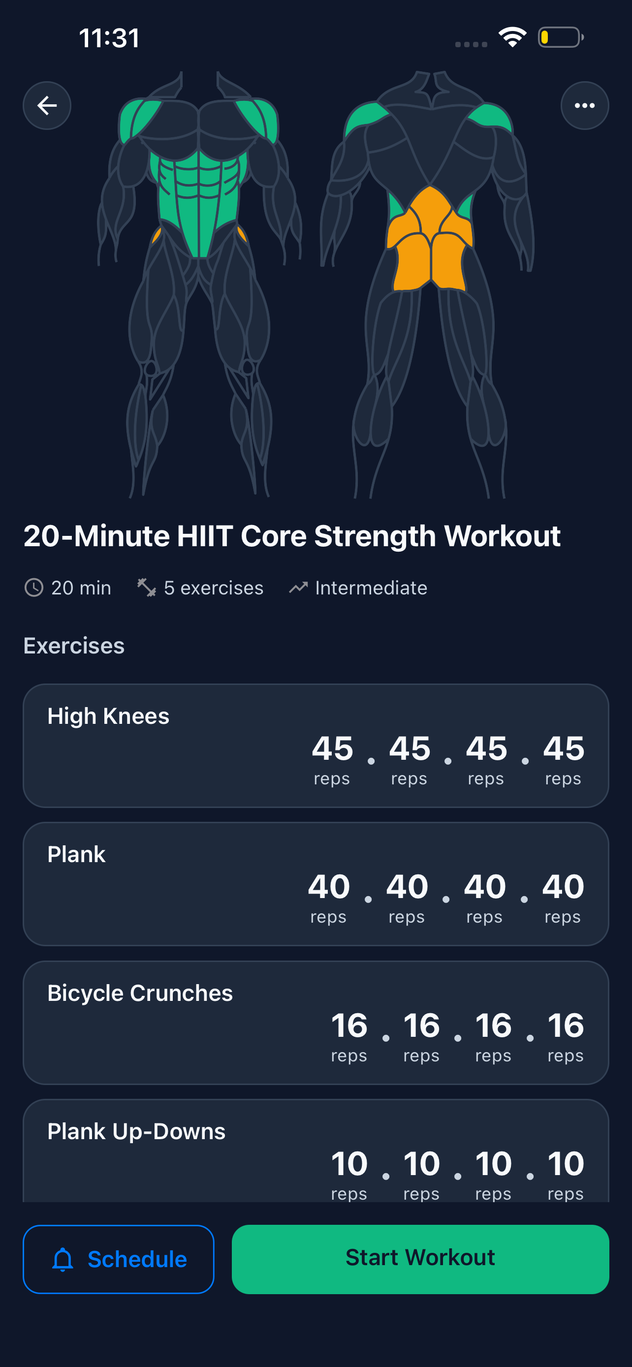 WorkoutPal App Screenshot 2
